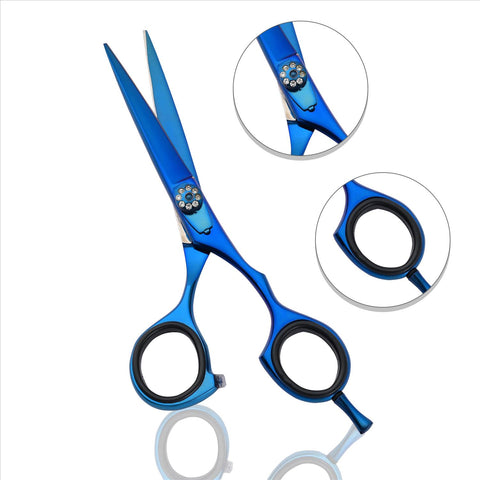 Titanium Blue Pro Barber Scissor
