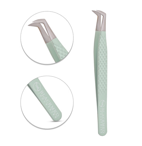 GREEN J CURVED TWEEZER