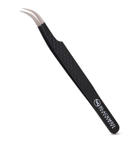 Black Semi Curved Tweezer