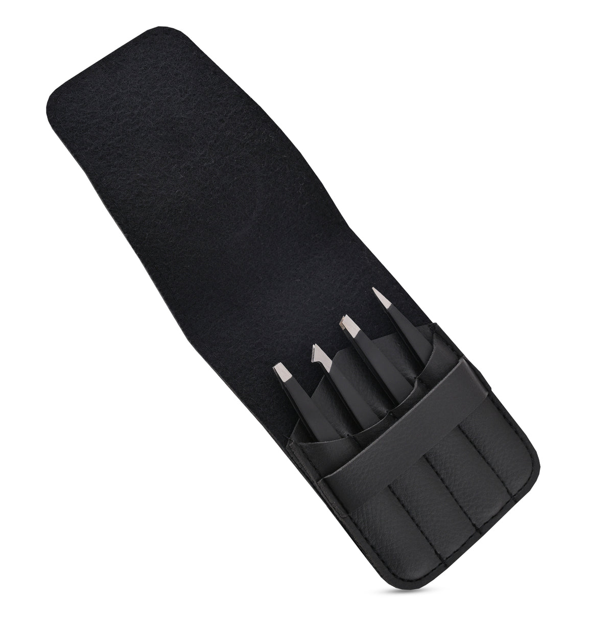 BLACK EYEBROW TWEEZER KIT