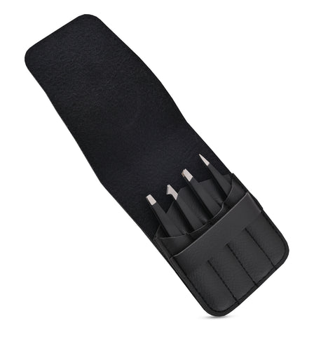 BLACK EYEBROW TWEEZER KIT