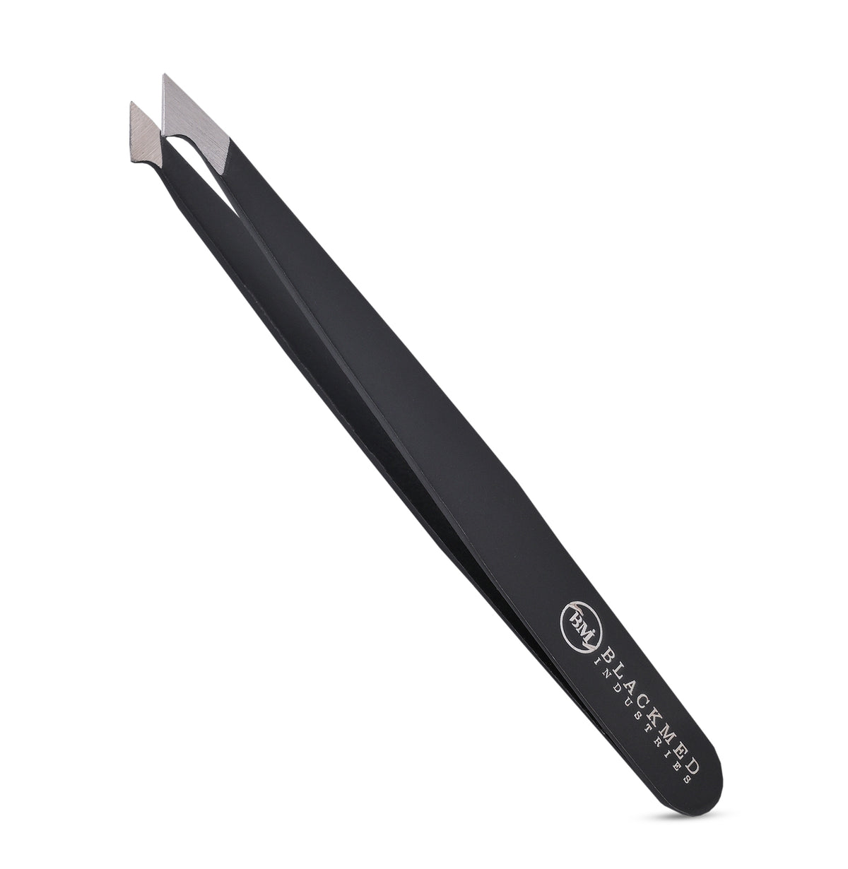 BLACK SLANT TIP TWEEZER