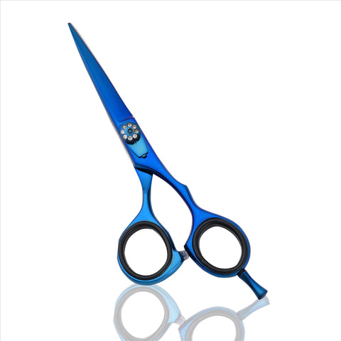 Titanium Blue Pro Barber Scissor